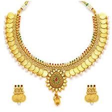 Behsoko Imitation Gold Traditional Necklace Set 01
