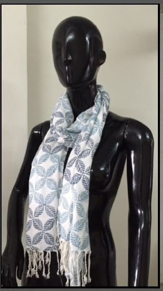 Hand Block Printed Stole 01