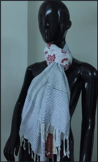 Hand Block Printed Stole 04