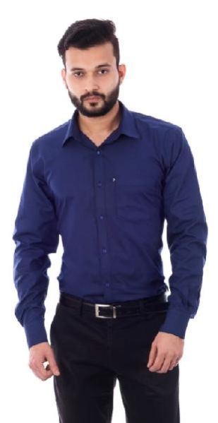 Mens Formal  Dark Blue Shirt
