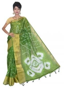 Green Manipuri Kota Cotton Saree