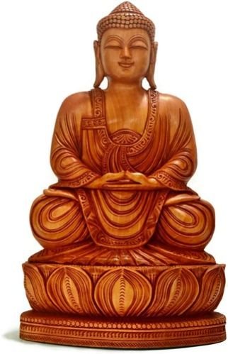 Wooden Handcrafted Buddha Statue