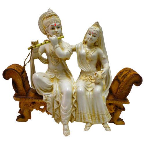 Fiber Radha Krishna Statue