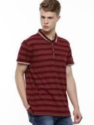 Mens Striped Polo T-Shirt 02