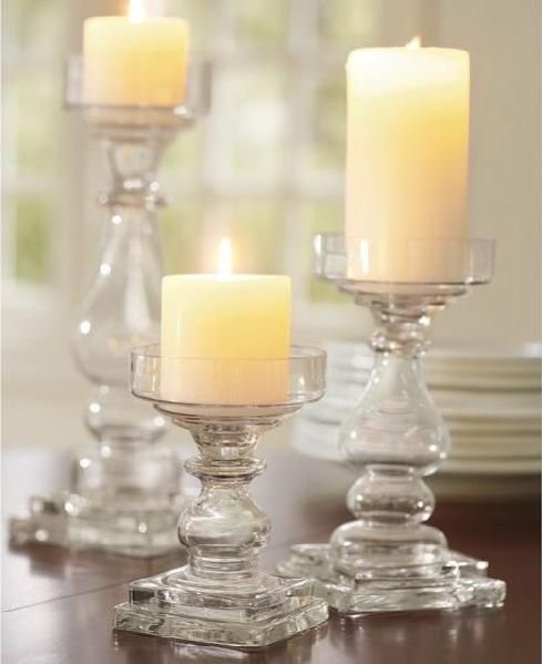 Glass Pillar Candle Holder 03