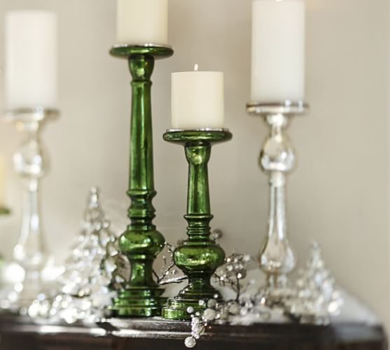 Glass Pillar Candle Holder 07