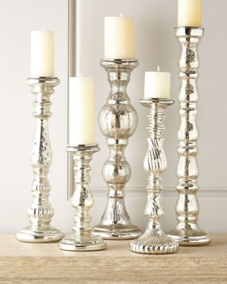 Glass Pillar Candle Holder 08