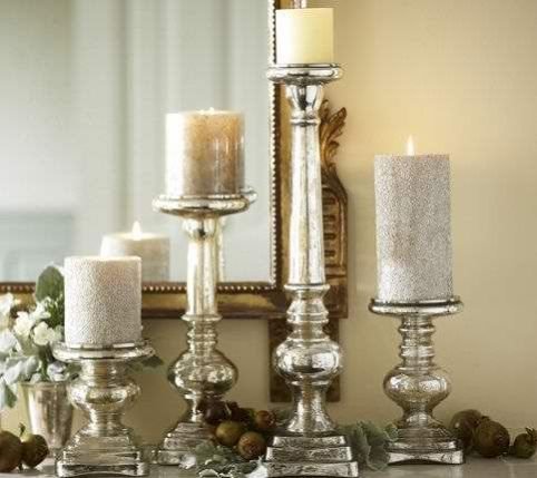 Glass Pillar Candle Holder 09