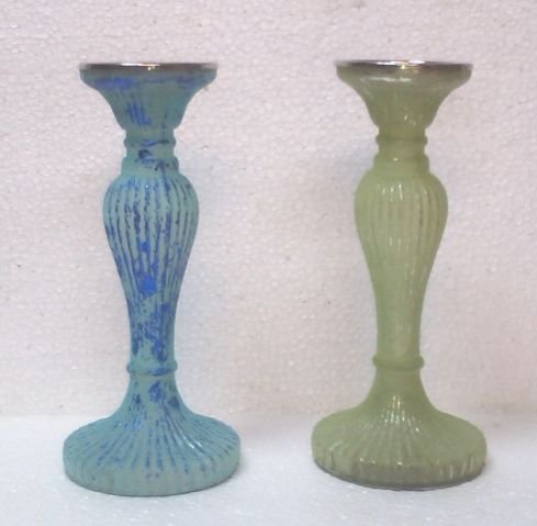 Glass Pillar Candle Holder 10