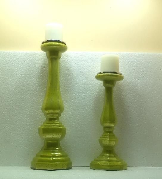 Glass Pillar Candle Holder 14