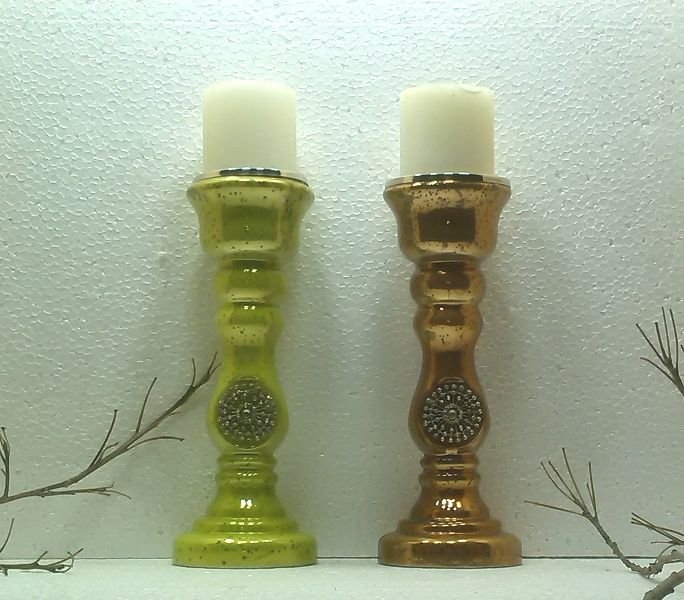Glass Pillar Candle Holder 28