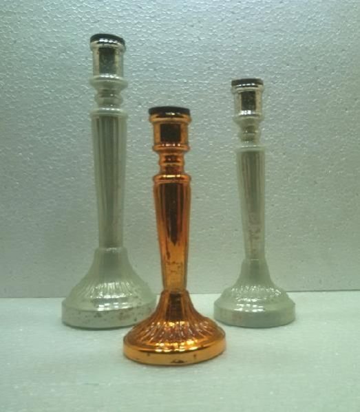 Glass Pillar Candle Holder 33
