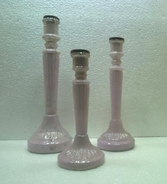 Glass Pillar Candle Holder 34
