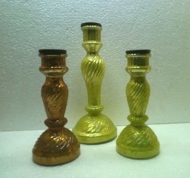 Glass Pillar Candle Holder 38