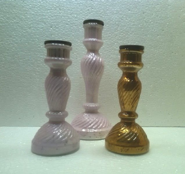 Glass Pillar Candle Holder 39