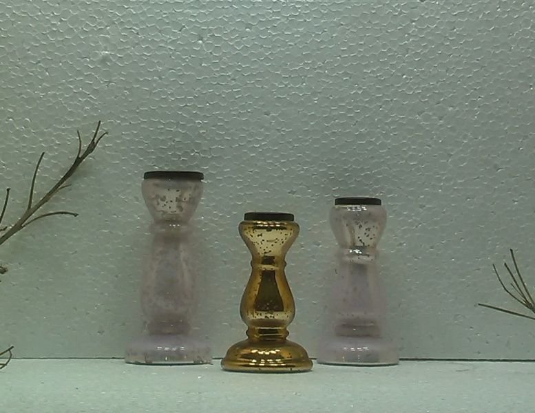 Glass Pillar Candle Holder 42