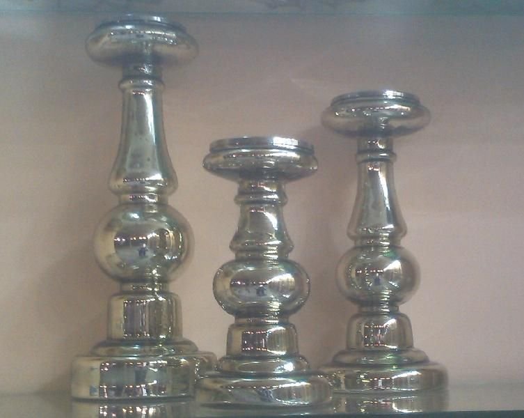 Glass Pillar Candle Holder 46