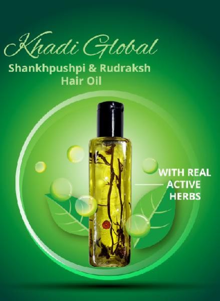 Khadi Shankhpushpi With Rudraksha Active Herbs Hair Oil 04