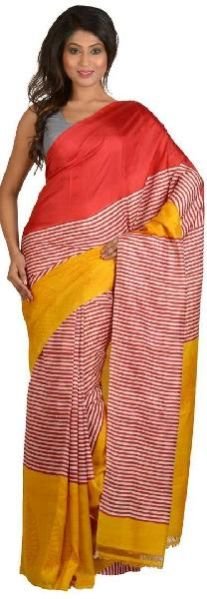 Block Printed Silk Saree 10