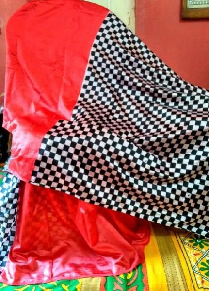 Block Printed Silk Saree 12