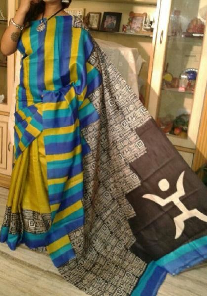 Hand Block Printed Saree 01