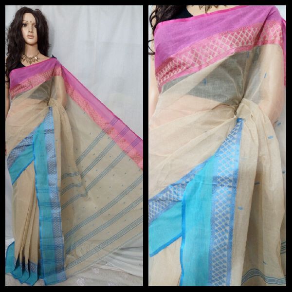 Tant Cotton Saree Without Blouse 05