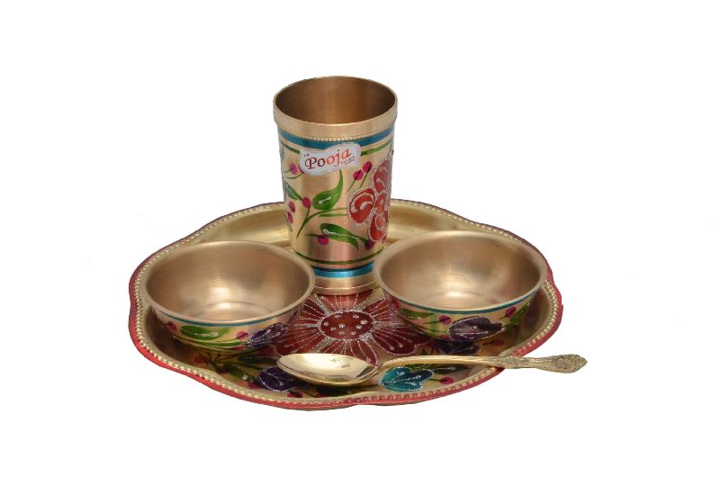 Brass Dinner Plate Set 04