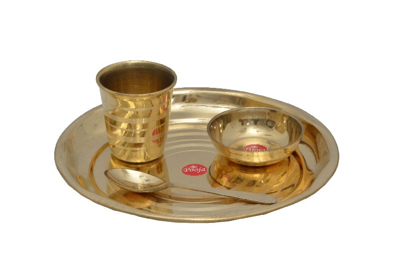 Brass Dinner Plate Set 05
