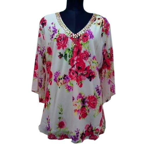 Ladies Floral Print Full Sleeves Top 01