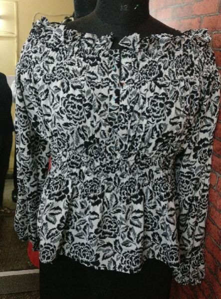 Ladies Floral Print Full Sleeves Top 04