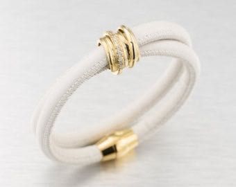 Flat Braided Leather Bracelet 02