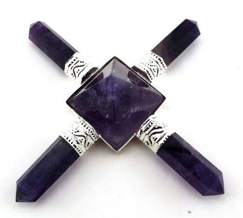 Amethyst Pencils Pyramid Energy Generator