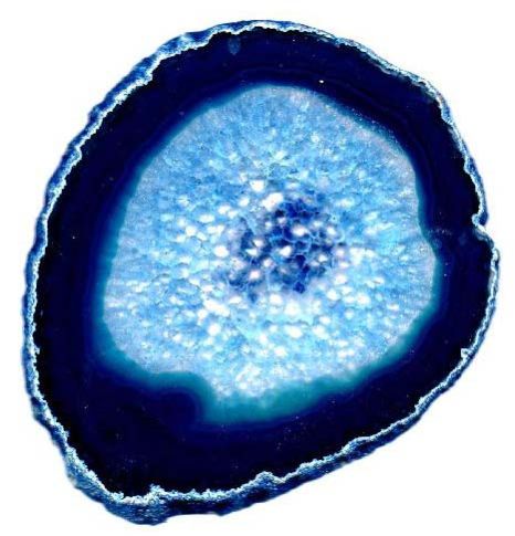 Blue Onyx Agate Slice