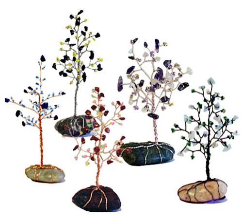 Miniature Gemstone Wire Tree