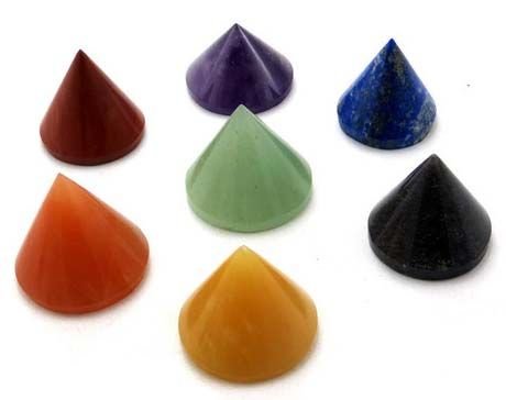 Mix Conical Gemstone Pyramid