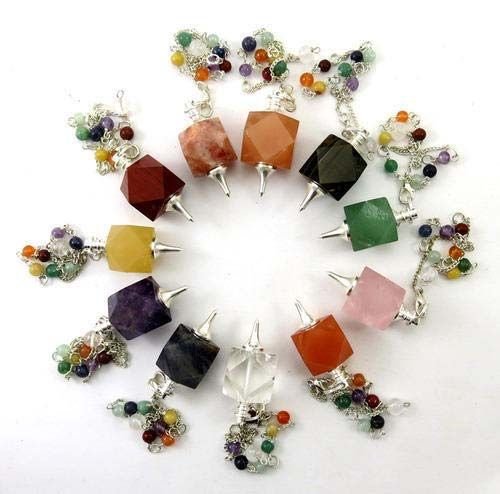 Mix Octagonal Gemstone Pendulum