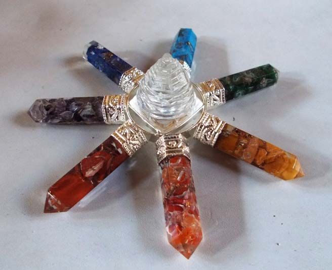 Orgone Seven Chakra Shree Yantra Energy Generator