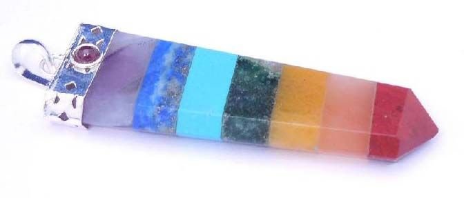 Seven Chakra Gemstone Pendant