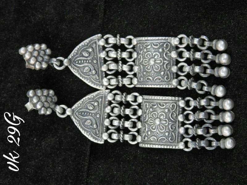 silver earing jewel