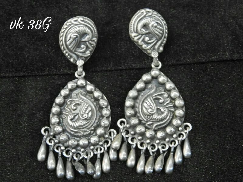 silver earing jewel