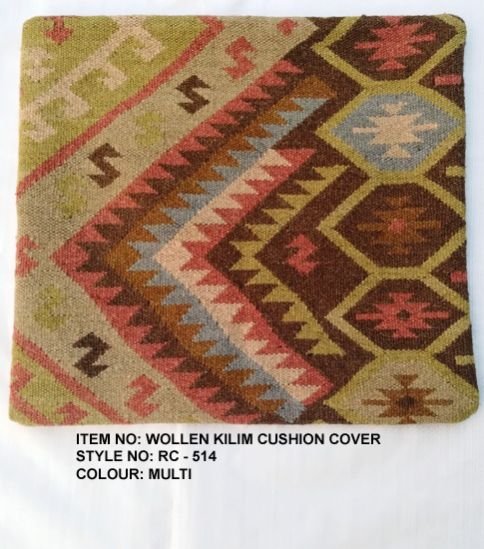 RC - 514 Woolen Kilim Cushion Cover