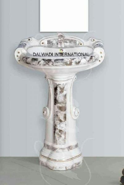 Printed Pedestal Wash Basin 06