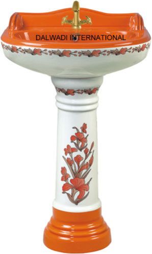 Printed Pedestal Wash Basin 07