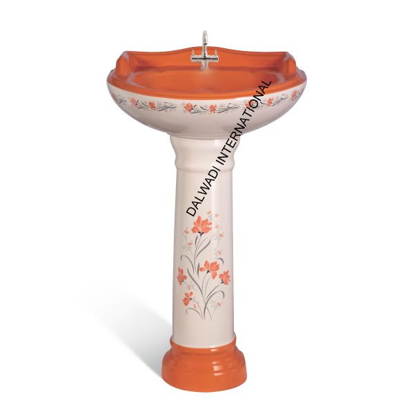 Printed Pedestal Wash Basin 09