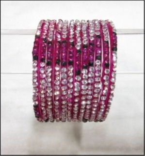Glass Stone Bangles 01