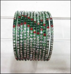 Glass Stone Bangles 02