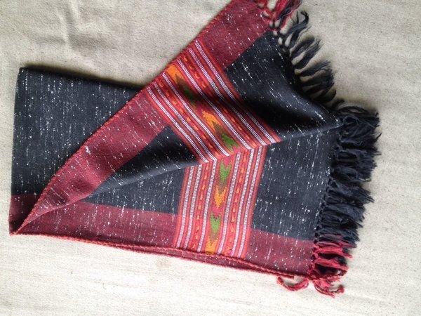 Black Woolen Kullu Shawl