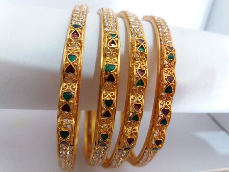 5mm Diamond Metal Bangles 06