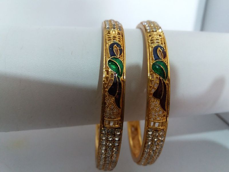 Rajasthani Diamond Meena Bangles 02