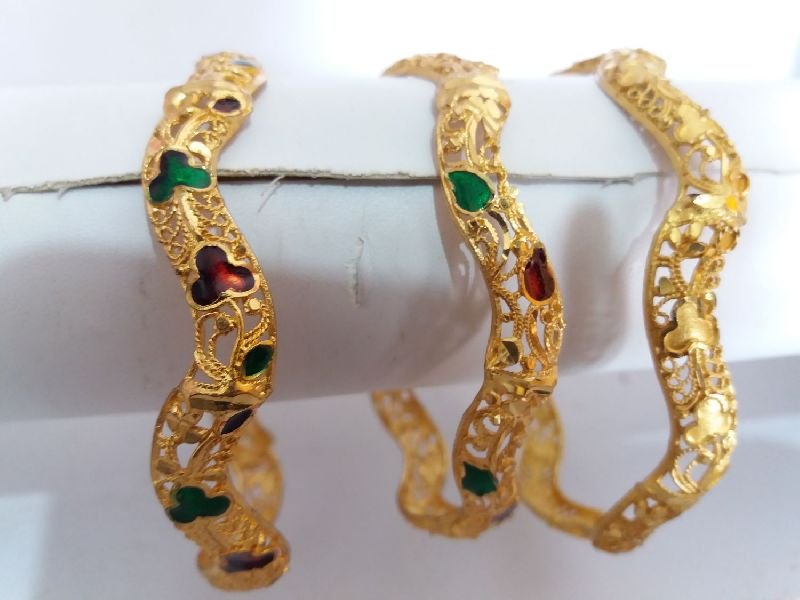 Zig Zag Metal Bangle 01